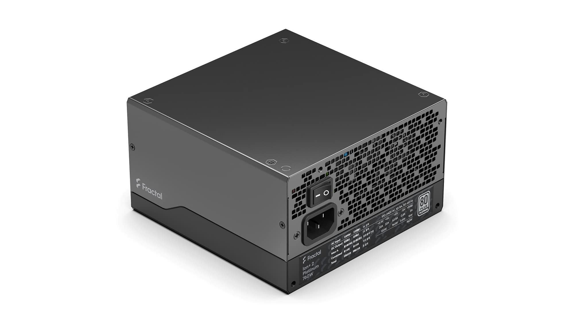 Amazon | Fractal Design Ion+ 2 Platinum 760W PC電源ユニット 80PLUS