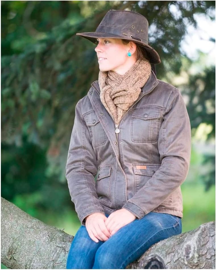 Outback Trading Company Women's 1497 River Guide UPF 50 Waterproof Breathable Outdoor Cotton Oilskin Hat - Image 4
