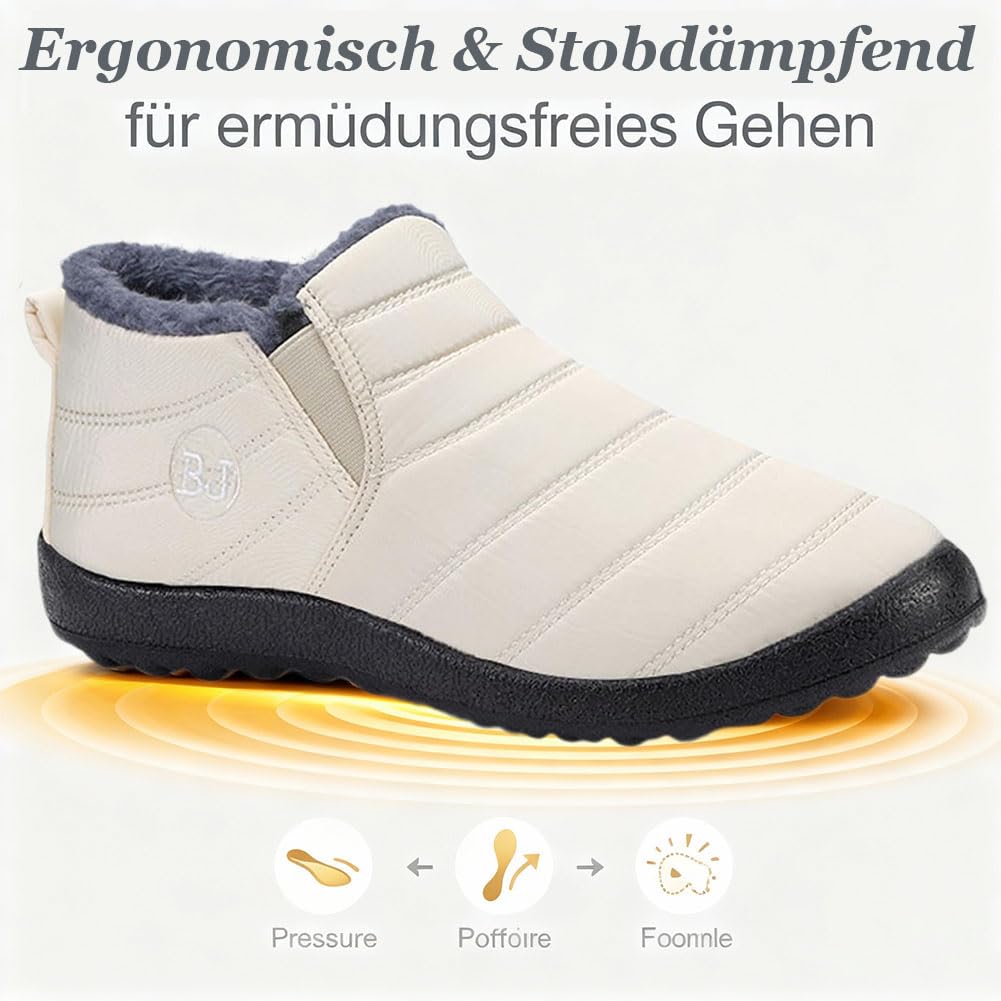 Footfit Komfortowe buty zimowe, 2026, antypoślizgowa, wodoszczelna podszewka futrzana, gruba podszewka, śniegowce dla kobiet