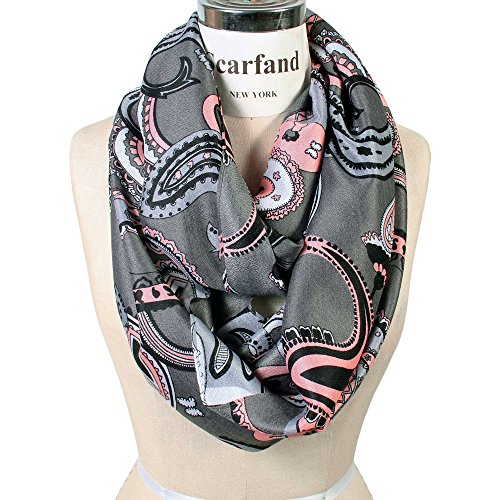 Scarf& Scarfand's Vibrant Colored Artistic Painting & Graphic Print Infinity Fashion2