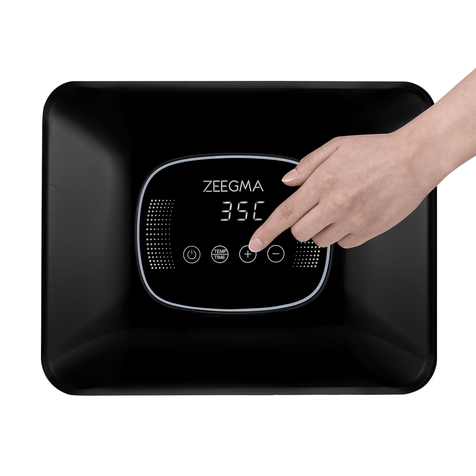 ZEEGMA DRY CHEF PRO Essiccatore Alimentare per Funghi Potenza 400 W, Essiccatore Frutta e Verdura, 5 Vassoi, Regolazione Temperatura 35-70˚C, Termocircolazione Timer fino a 72 h (Nero)