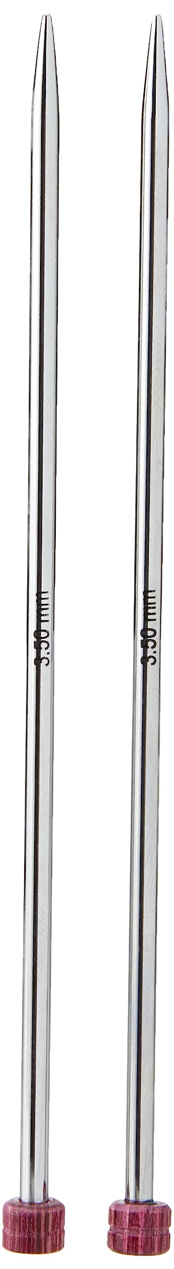KNIT PRO KP10283 Nova Metal: Knitting Pins: Single Ended: 15cm x 3.50mm, 3.5mm , Silver
