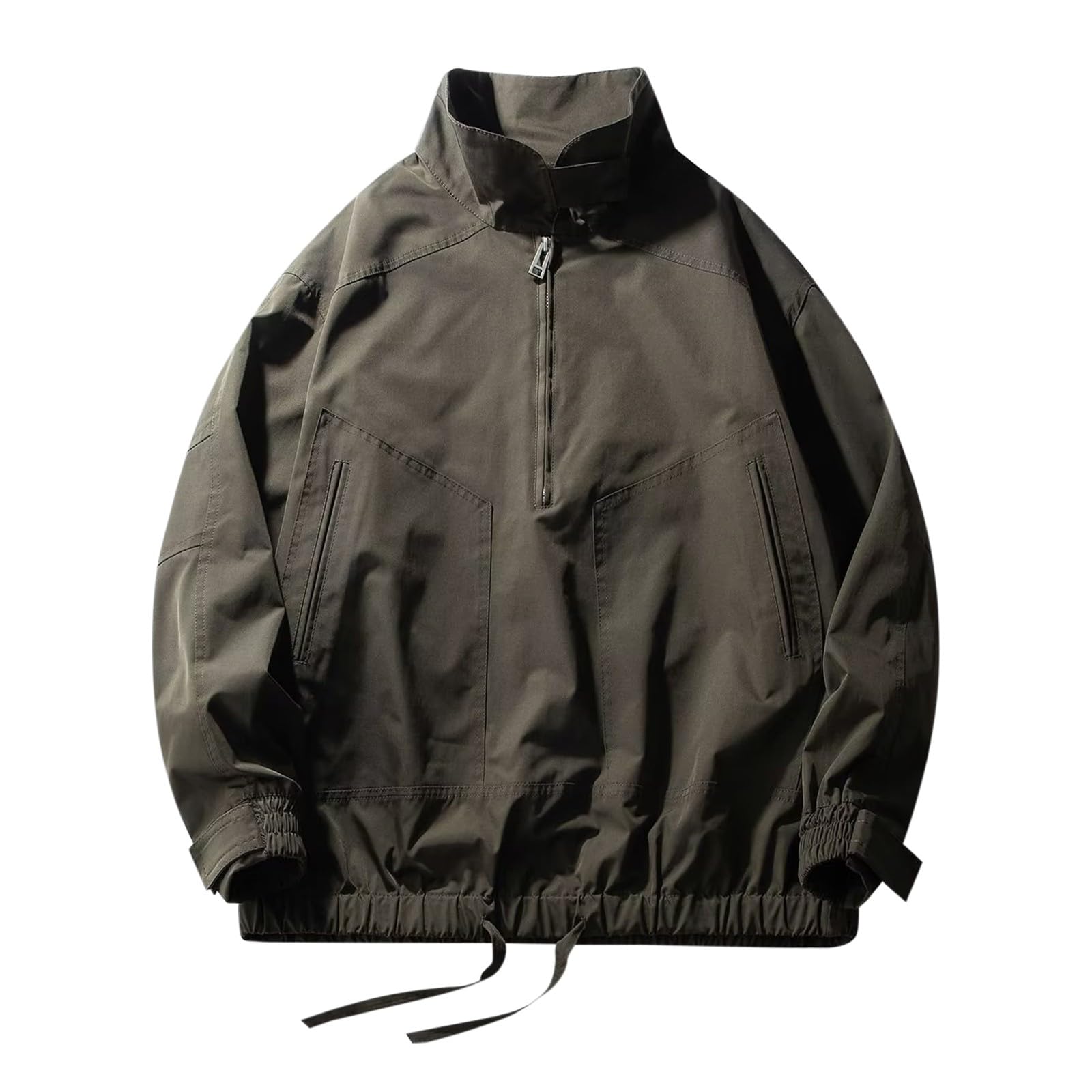 Sudadera con capucha y media cremallera para hombre cortavientos 5