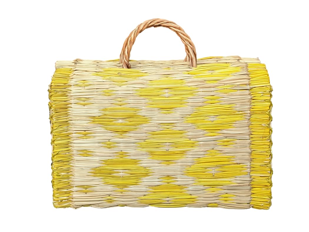 Cesta junco Portuguesa. Modelo Amarillo. 36 cms.