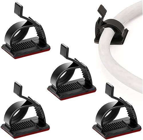 SOULWIT 50 clips ajustables para organizar cables, organizadores adhesivos, clips de alambre adhesivos para TV, PC, Ethernet, debajo del escritorio, disponible en Yaxa Guatemala