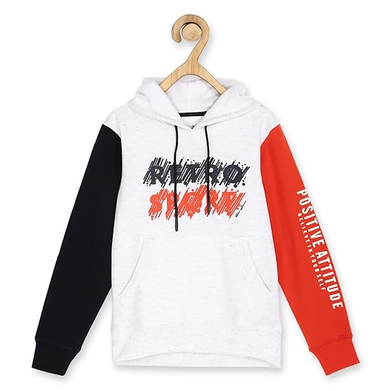 Alan Jones Clothing Color Block Cotton Hoodies for Boys