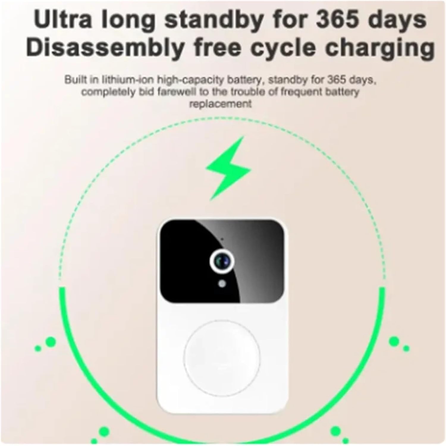 X9 Smart Wireless Video Doorbell Long Standby and Charging