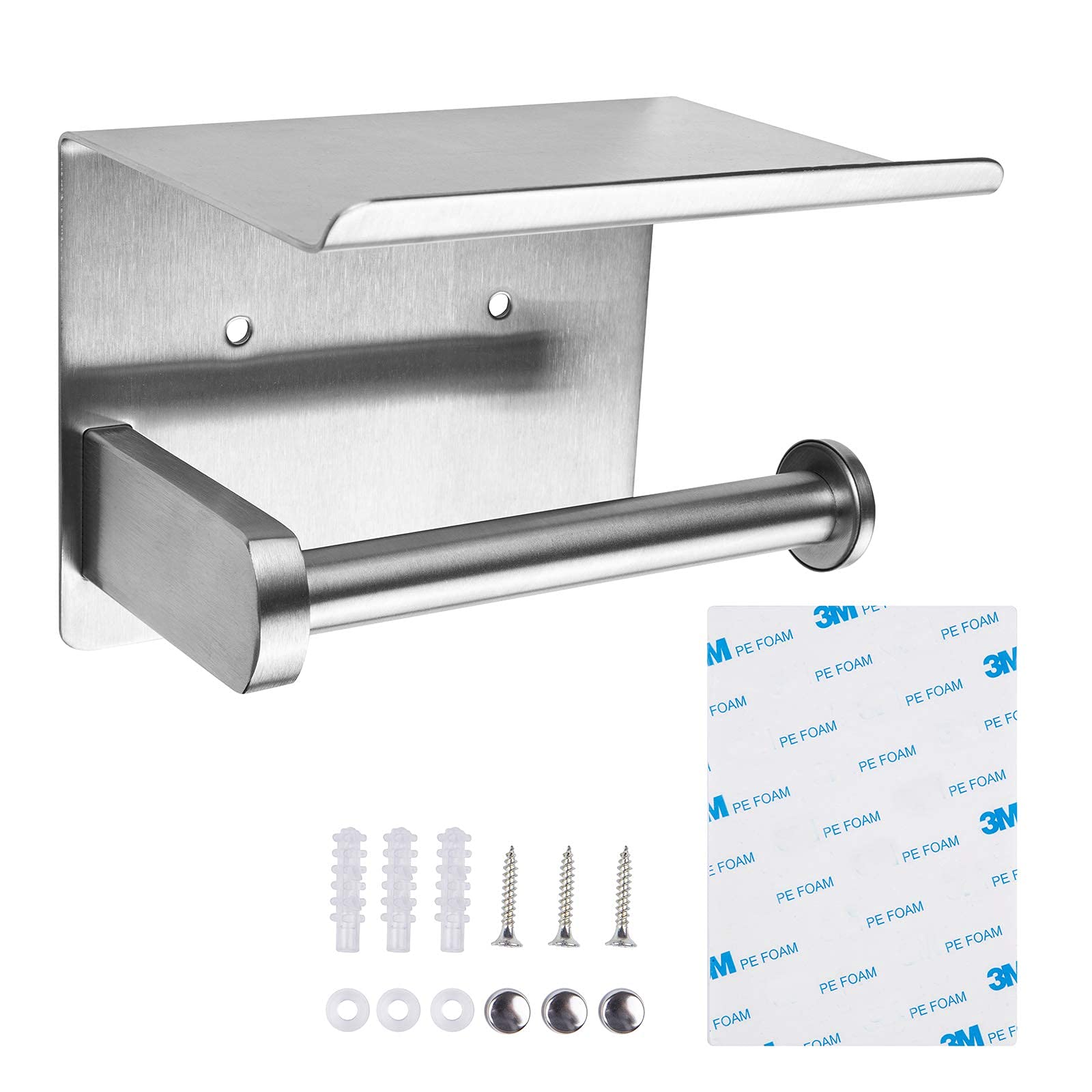 Buy RV Toilet Paper Holder with Shelf for Mega Roll Tissue Wipes