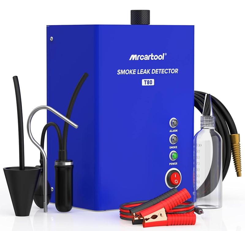 Detector de Vazamentos Automotivos MR CARTOOL T80, Máquina de Fumaça com Bomba de Ar Integrada, 10 psi (aprox. 0,69 bar)