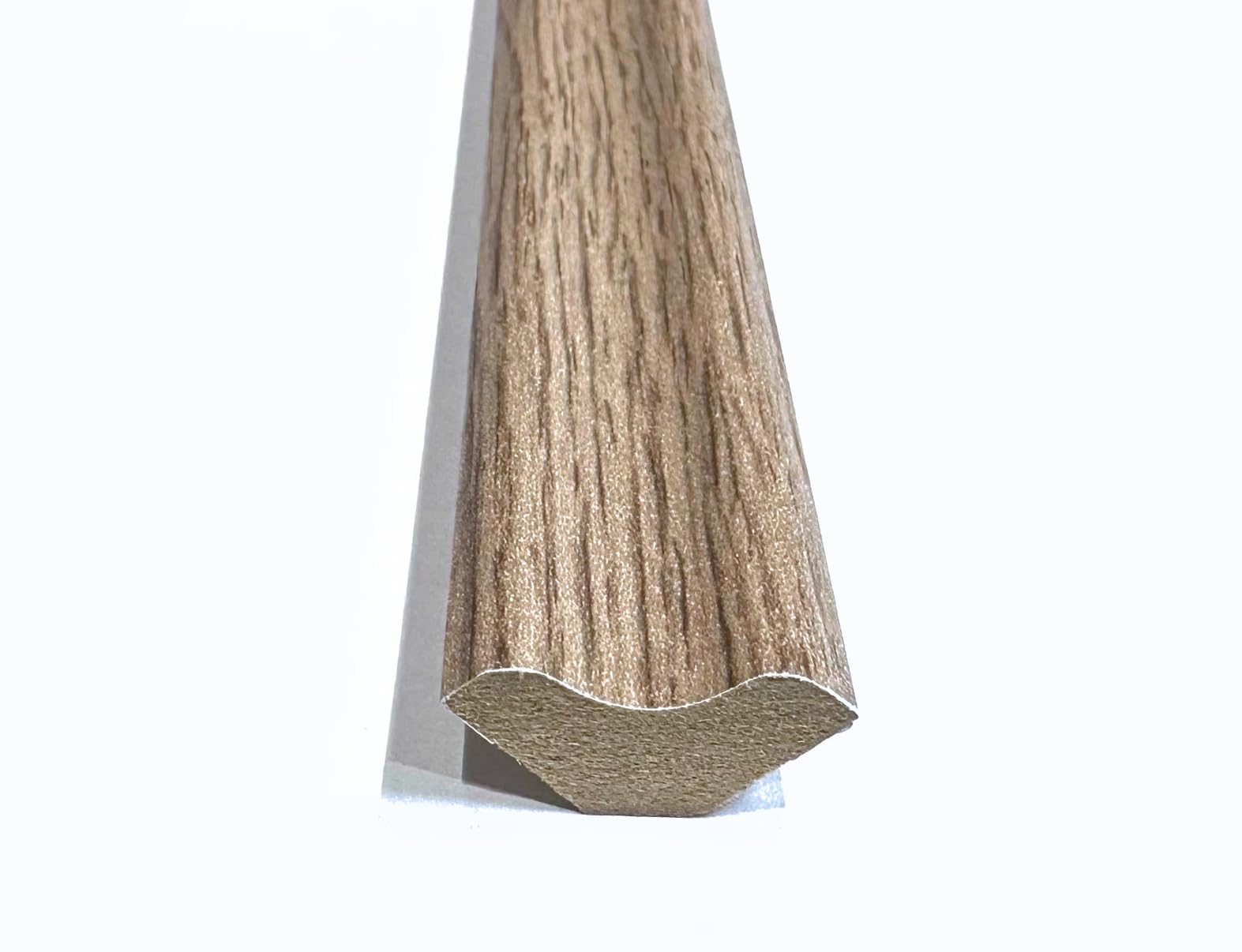 New York Oak Brown Scotia Beading For Laminate, Wood, LVT Scotia/Skirting Floor Edging Strip (10)