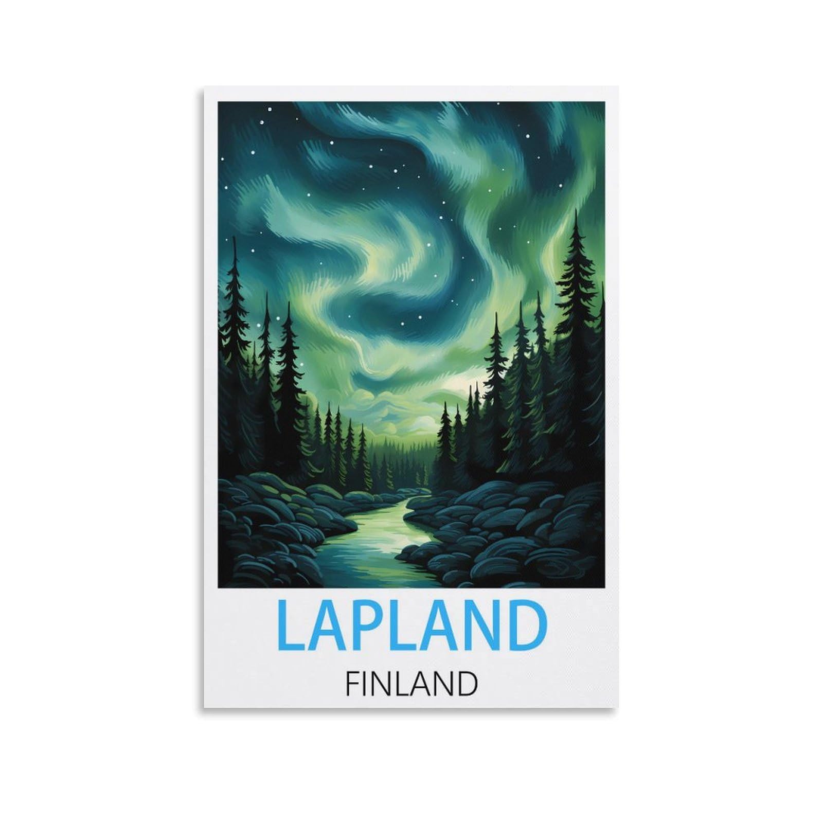 1000 Piece Jigsaws，Lapland Finland Puzzle 1000 parts paper puzzle adult children learning toys family decompression game 70x50cm