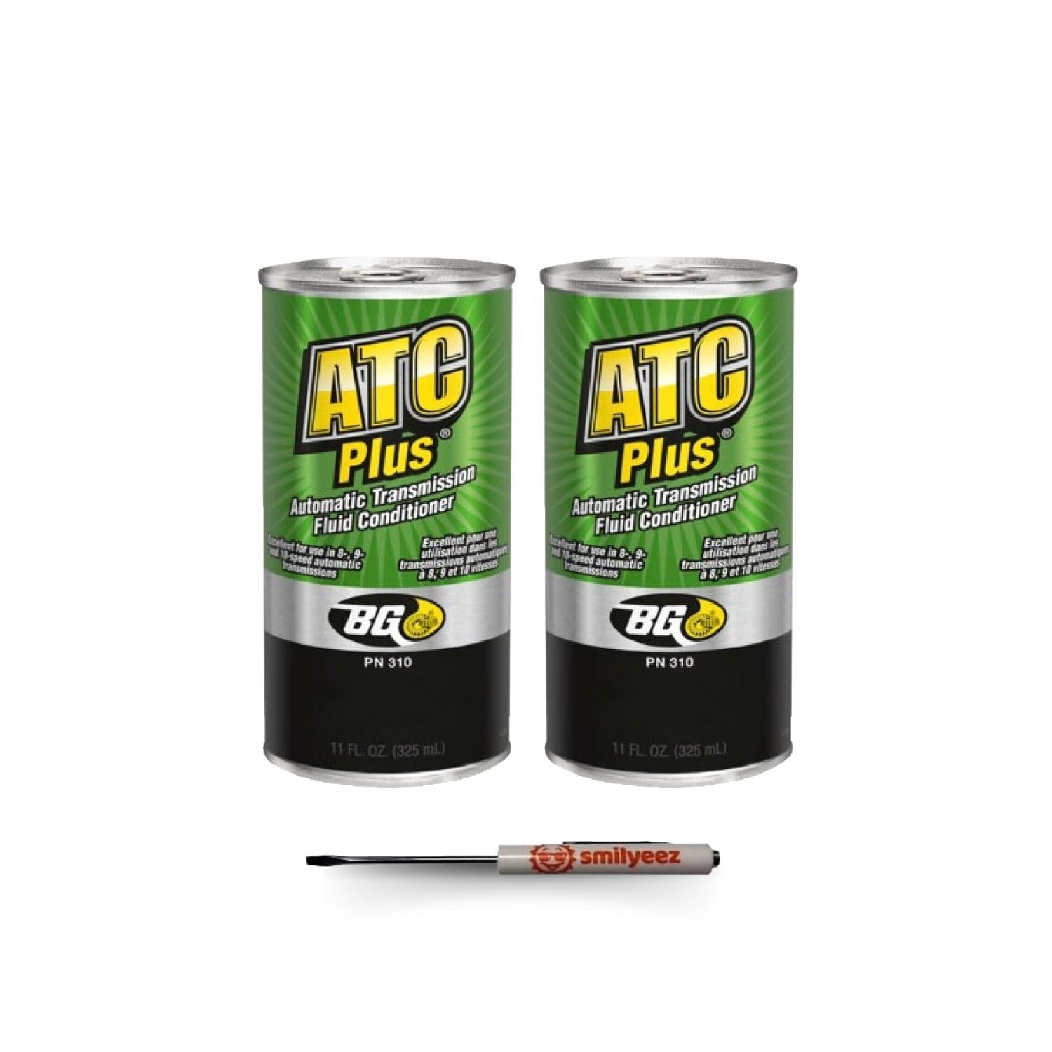 Smilyeez Listing for BG Automatic Transmission Conditioner ATC Plus PN 310, 11 fl. oz. Transmission Additive Fluid Conditioner (2 Cans) Pocket Screwdriver Bundle