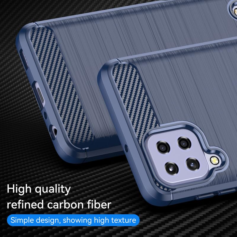 Image of Basic Case for Samsung Galaxy M33 5G (Carbon Fibre Blue)