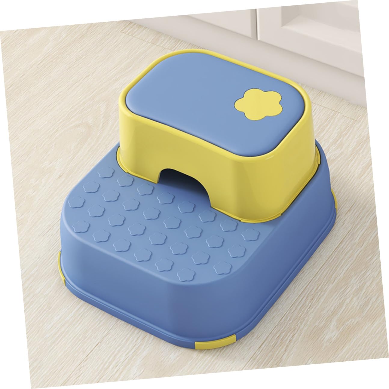 Gatuida Sgabello per Bagno Bambino Bambina in Materiale Pp Spesso, Forma Tonda Compatta e Pratica, Scala per Bambini come Sgabello per Cambio Scarpe e Uso Quotidiano