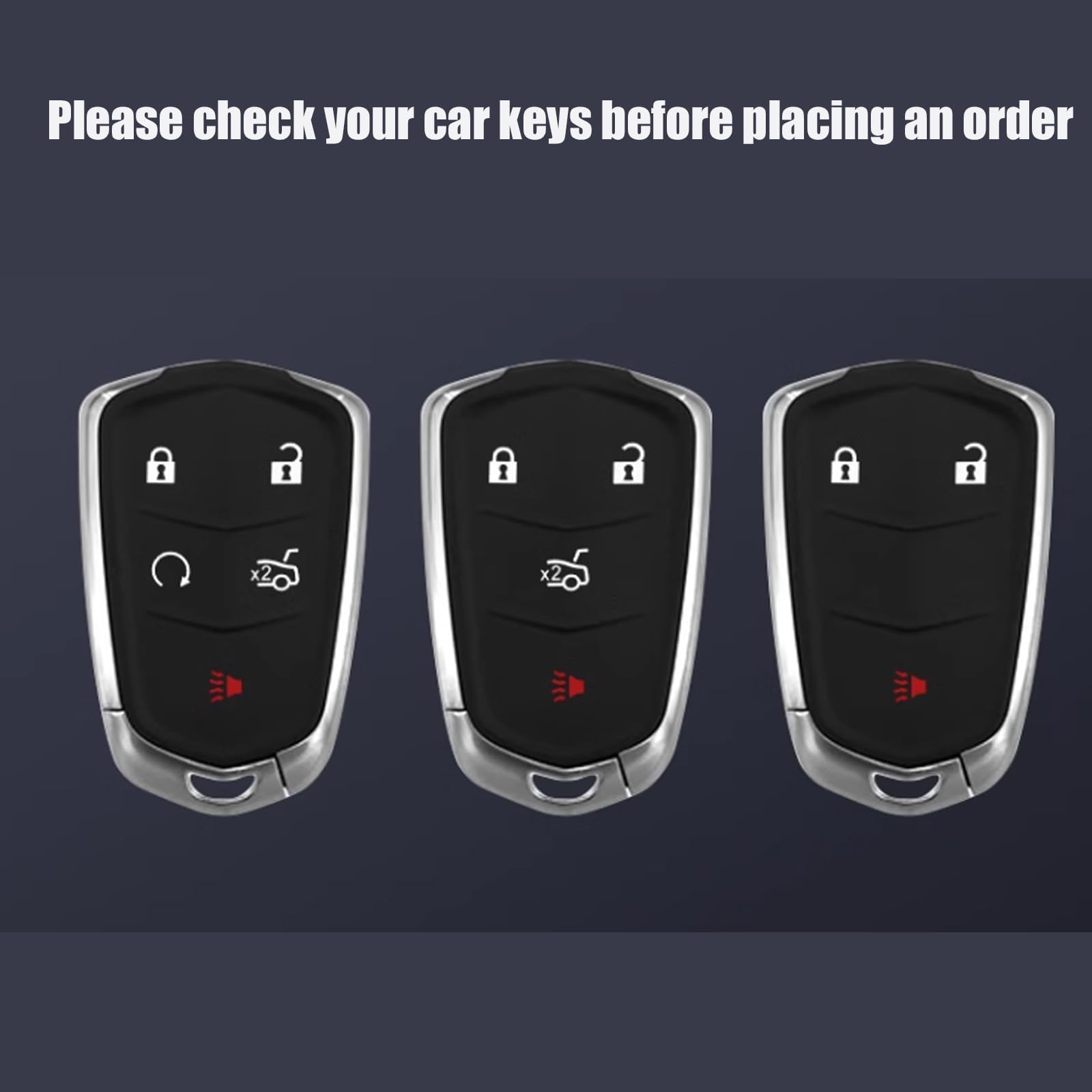 Conchas Clave para 2024 Cadillac XT5, Protector de Soporte for Mando a Distancia Sin Llave Flip Car Key Shell Cover Carcasa de Repuesto Plegable, C Orange