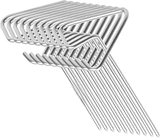 金属製串 | 食品 用 ステンレス 鋼 垂直 グリル 用具 - 10本セット キッチン オーブン ケバブ串 | 鶏肉魚ステーキ野菜エビソーセージ調理アウトドアピクニックキャンピング用