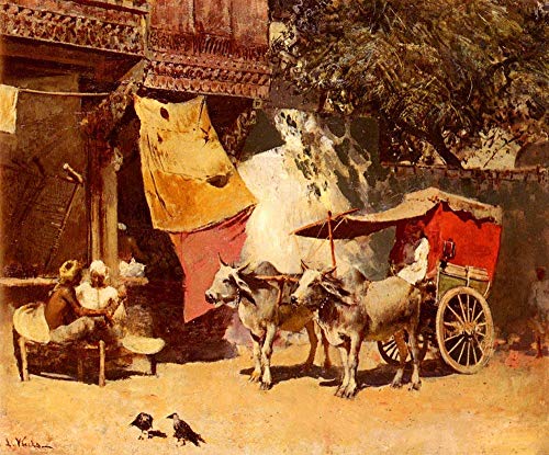 Peinture à l'huile Un Indien Gharry pour remplacer vos impressions froides