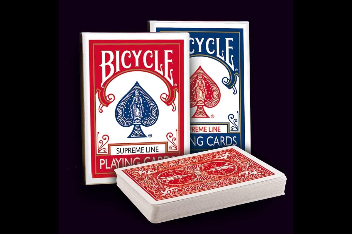 2 playing cards Supreme Line (Blue-Red)