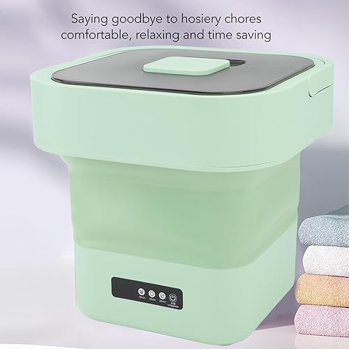 Miniatura 3 de Lavadora portátil, 100-240V 10L Mini lavadora plegable Mini lavadora Lavadora Plegable Totalmente Automática Lavadora Plegable para Ropa de Bebé,