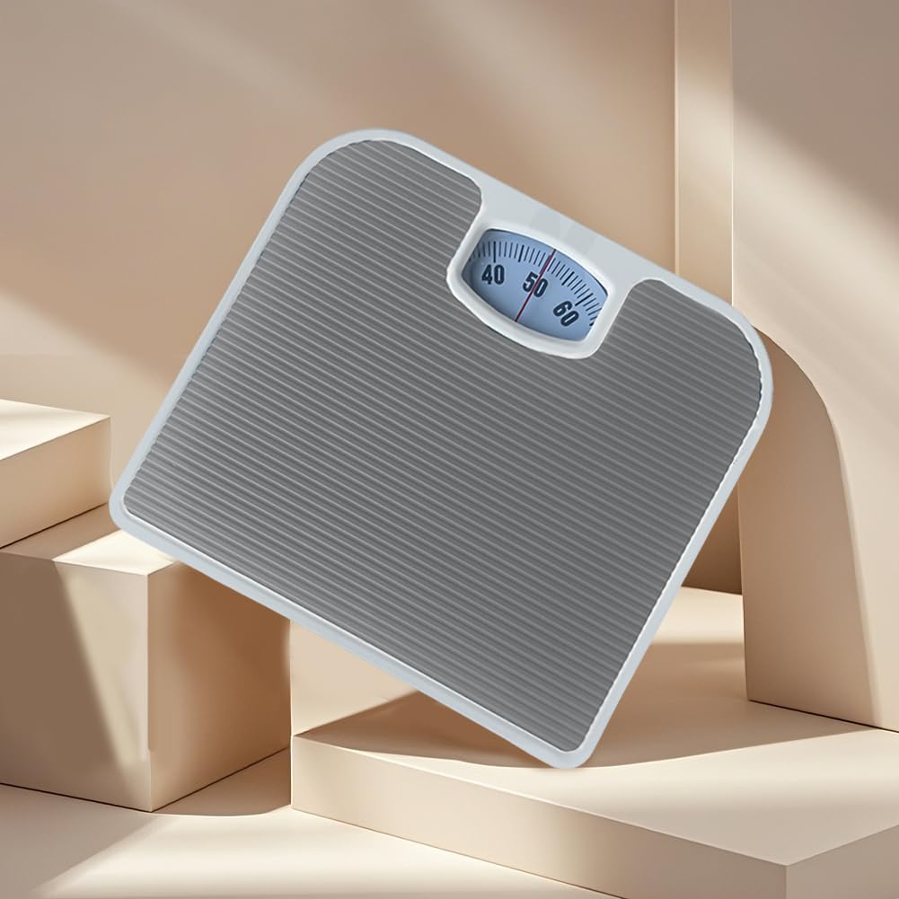 Pèse-personne mécanique portable avec affichage du cadran et coussinet antidérapant pour un contrôle facile du poids