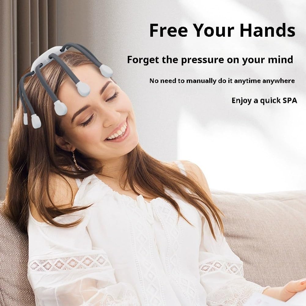 Amazon.com: LNTVOM Head massagerctorelax Head Massager for Migraine Relief  with Music,The Vibra Calm,Headache Massager for Migraines with 20 Vibrating  Points,Electric Head Massager Scalp,Scalp Massager Tool : Health & Household