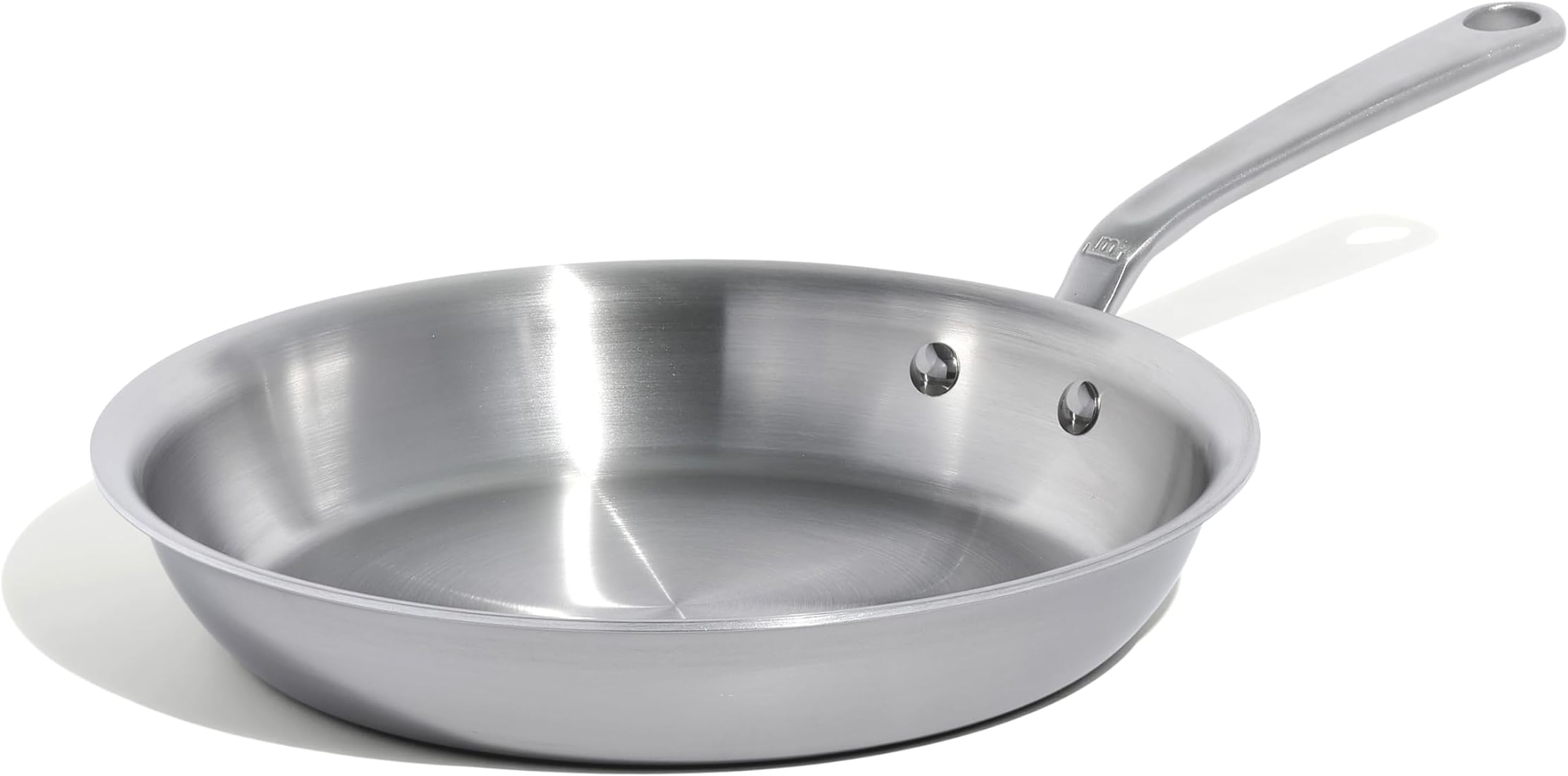 Cookware - 10-Inch Stainless Steel Frying Pan - 5 Ply Stainless Clad - Professional Cookware Italy - Induction Compatible