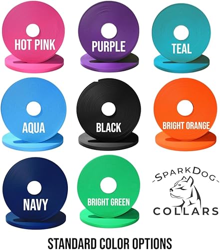 Miniatura 6 de SparkDog Collar E de ajuste rápido, collar Fi, correa de repuesto Dogtra Sportdog Collar de perro BioThane Collar de perro, collar elástico e collar