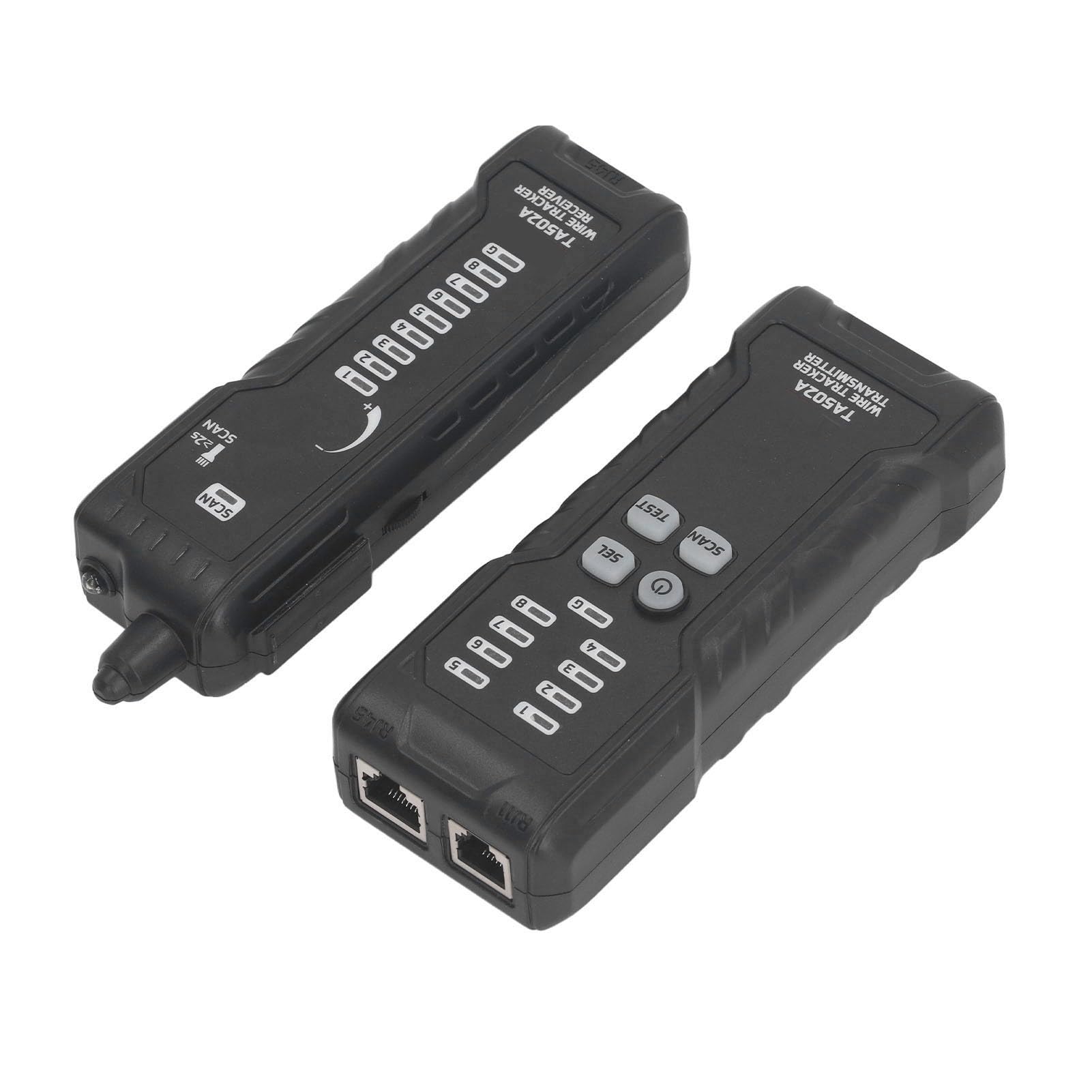 Cyfrowe urządzenie do testowania kabli sieciowych ze śledzeniem przewodów do RJ45 i RJ11, wykrywacz kabli z wyświetlaczem LED, zdalny pomiar do 3 km, w zestawie adapter do zacisków