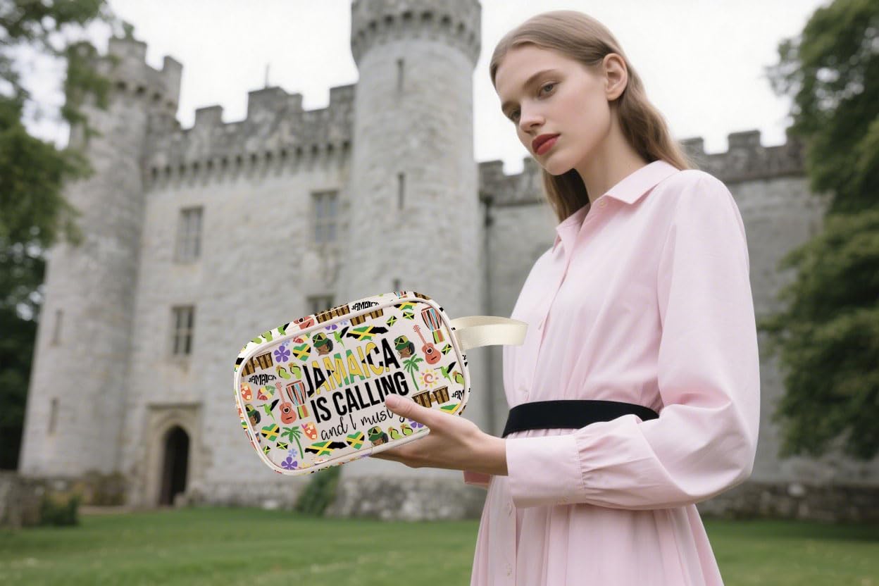 Jamaica Vacation Clear Makeup Bag Jamaica Lovers Transparent Cosmetic Bag Jamaica Travel Girls Trip Gift Jamaica Souvenirs Gift For Traveler (JamaicaClear-US) - Image 6