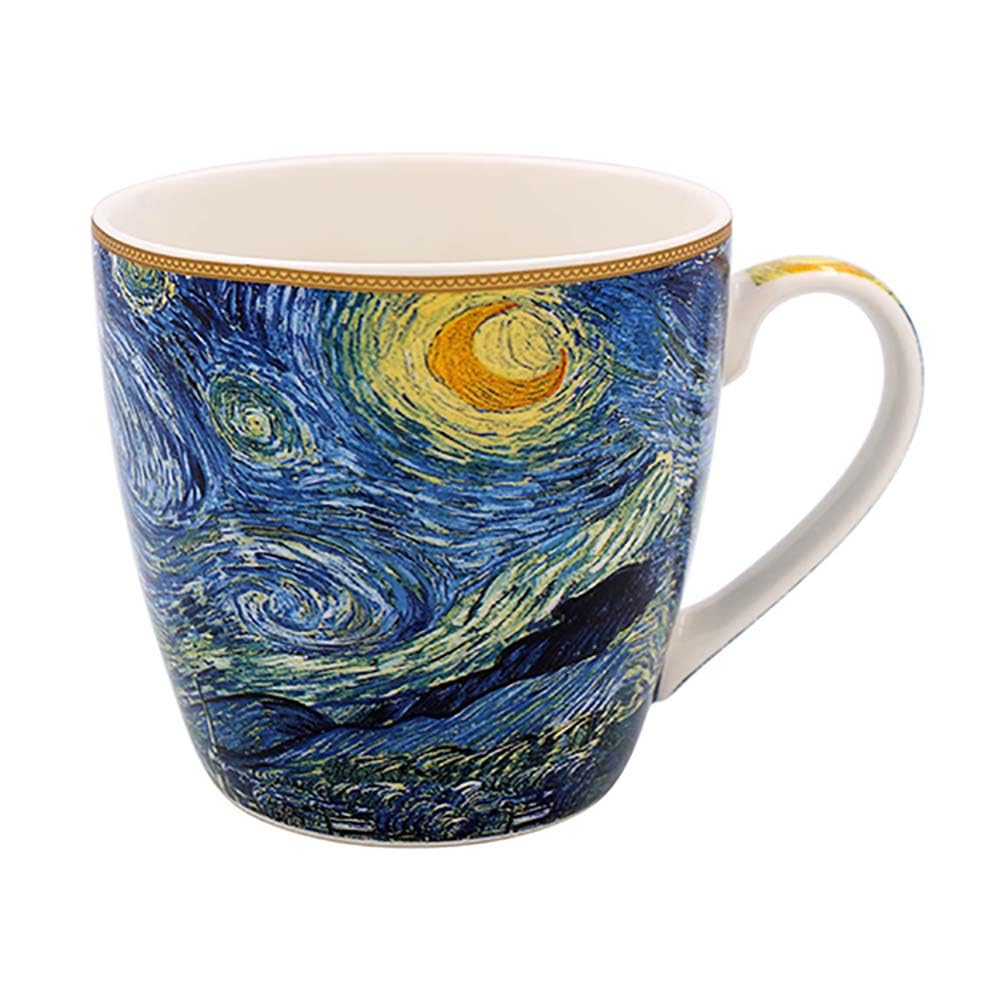 The Leonardo Collection LP Breakfast Mug (Van Gogh - Starry Night)