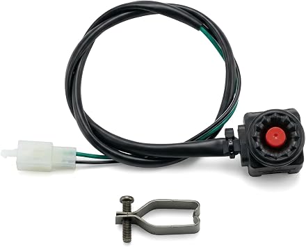 Motorbike Handlebar Switch, 7/8 Inch 22mm Horn Button On Off Switches with Mounting Backplate, Universal Engine Stop Start Switch for Motorcycle ATV Dirt Bike Scooter