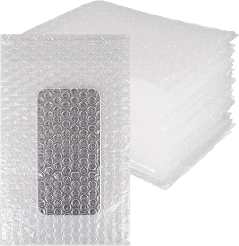 Eyluck 50 bolsas transparentes de burbujas de 6 x 10 pulgadas, bolsas de burbujas de doble pared a prueba de golpes para mudanza, envío y disponible en Yaxa Colombia