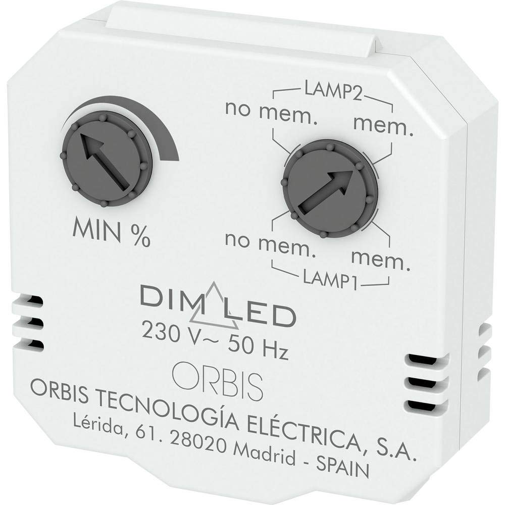 DIMLED 230 V, REGULADOR DE LUMINOSIDAD PARA CAJA DE MECANISMO, INSTALAC.3 O 4 HILOS, TODO TIPO LAMPA