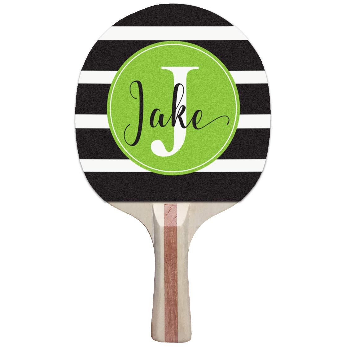 Infusion Custom Black, White and Color Design Ping Pong Paddle, Premium 5 Ply Direct Imprint Personalization on Table Tennis Racket