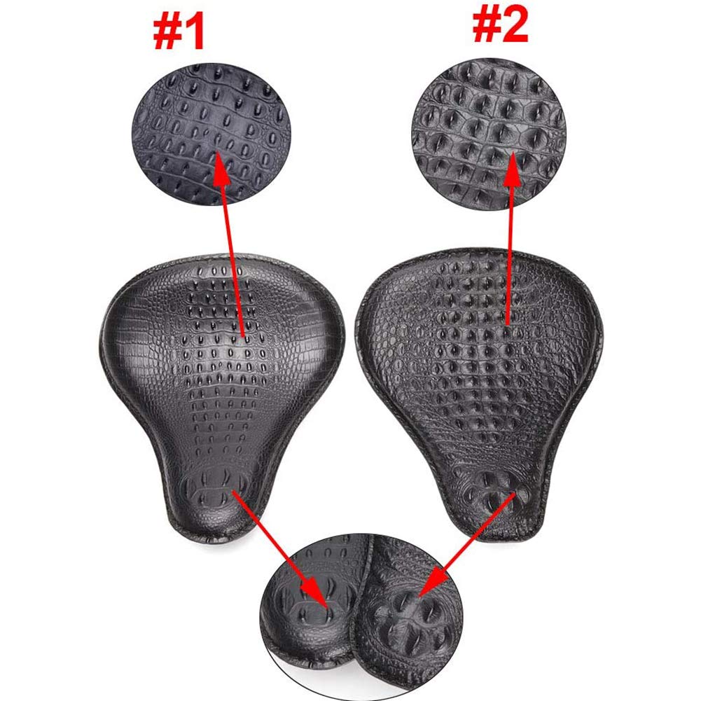 Asiento acolchado para motocicleta, soporte para moto, accesorio de modificación, cojín de cocodrilo para Sportster Bobber Chopper