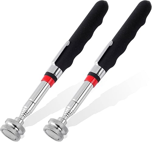 Miniatura 8 de 4 piezas de 5 libras herramienta magnética telescópica de recogida, con diseño de clip para bolígrafo, barra magnética extensible de 5.7 a 24.4
