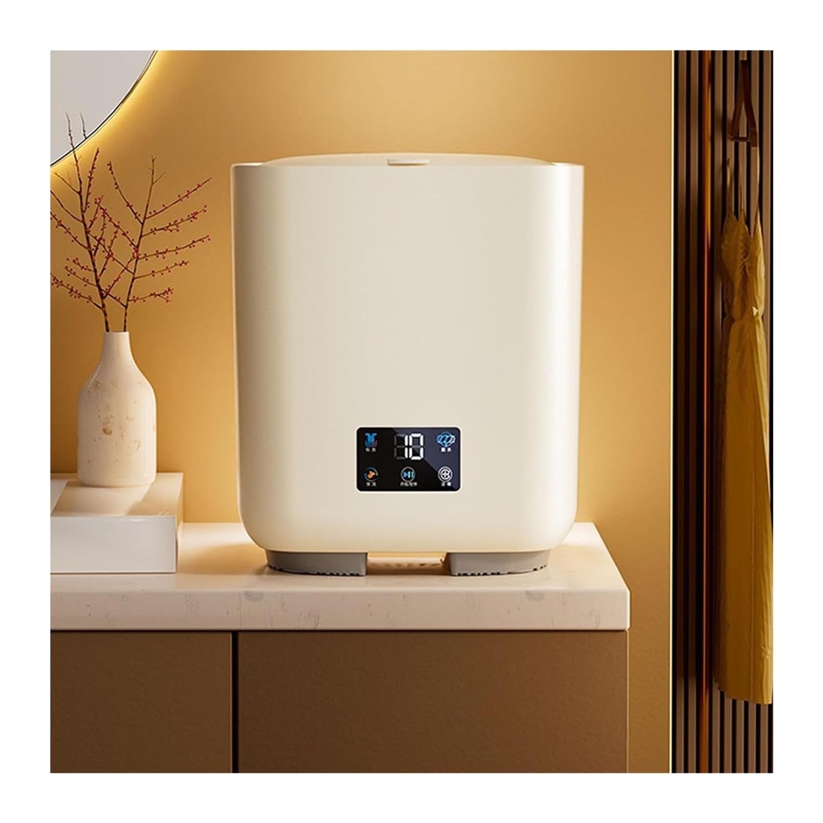 Lavatrice portatile, lavatrice automatica e asciugatrice a centrifuga, 7L lavatrice di piccola capacità ad alta capacità, pulizia in profondità, efficienza energetica e dell’acqua per la biancheria in