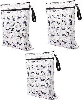 Totority 3 Pçs Sacos Organizadores De Viagem Sacos Organizadores Para Viagens Sacos De Fraldas Do Bebê Pano Fralda Molhado Seco Sacos Reutilizáveis Molhado Seco Saco De Viagem Saco