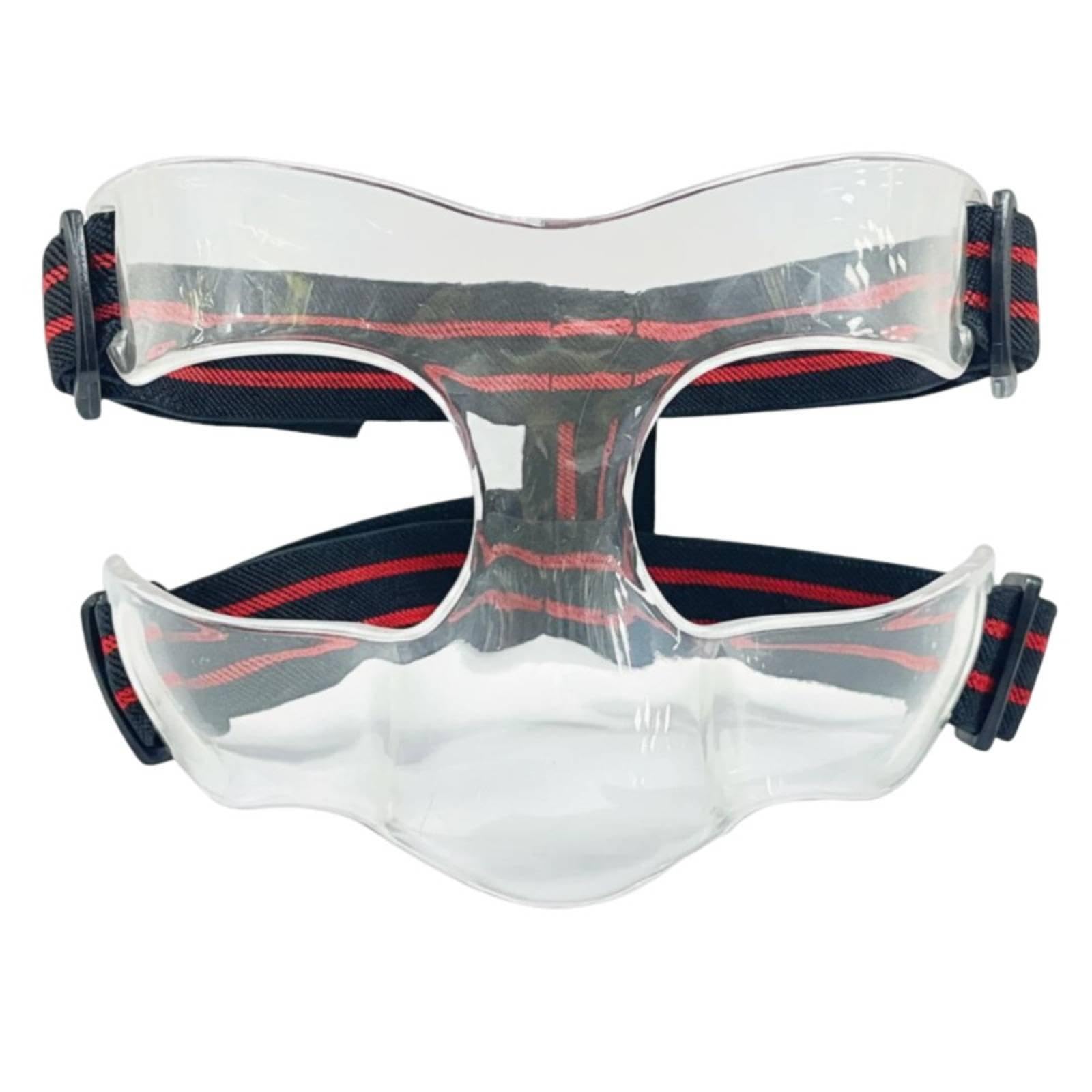 Basketball Nose Guard Breathable Design Basketball Face Guard for Adults, Athletes White Transparent Open-picture-28