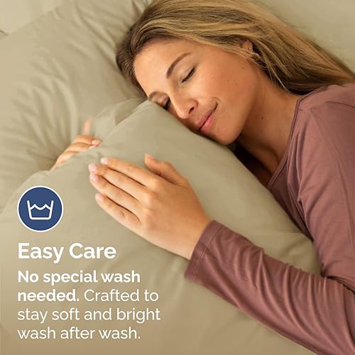 Miniatura 5 de Juego de 4 fundas de almohada de tamaño king, ultrasuaves, de calidad hotelera, cómodas y acogedoras para mujeres, hombres, niños y adolescentes,