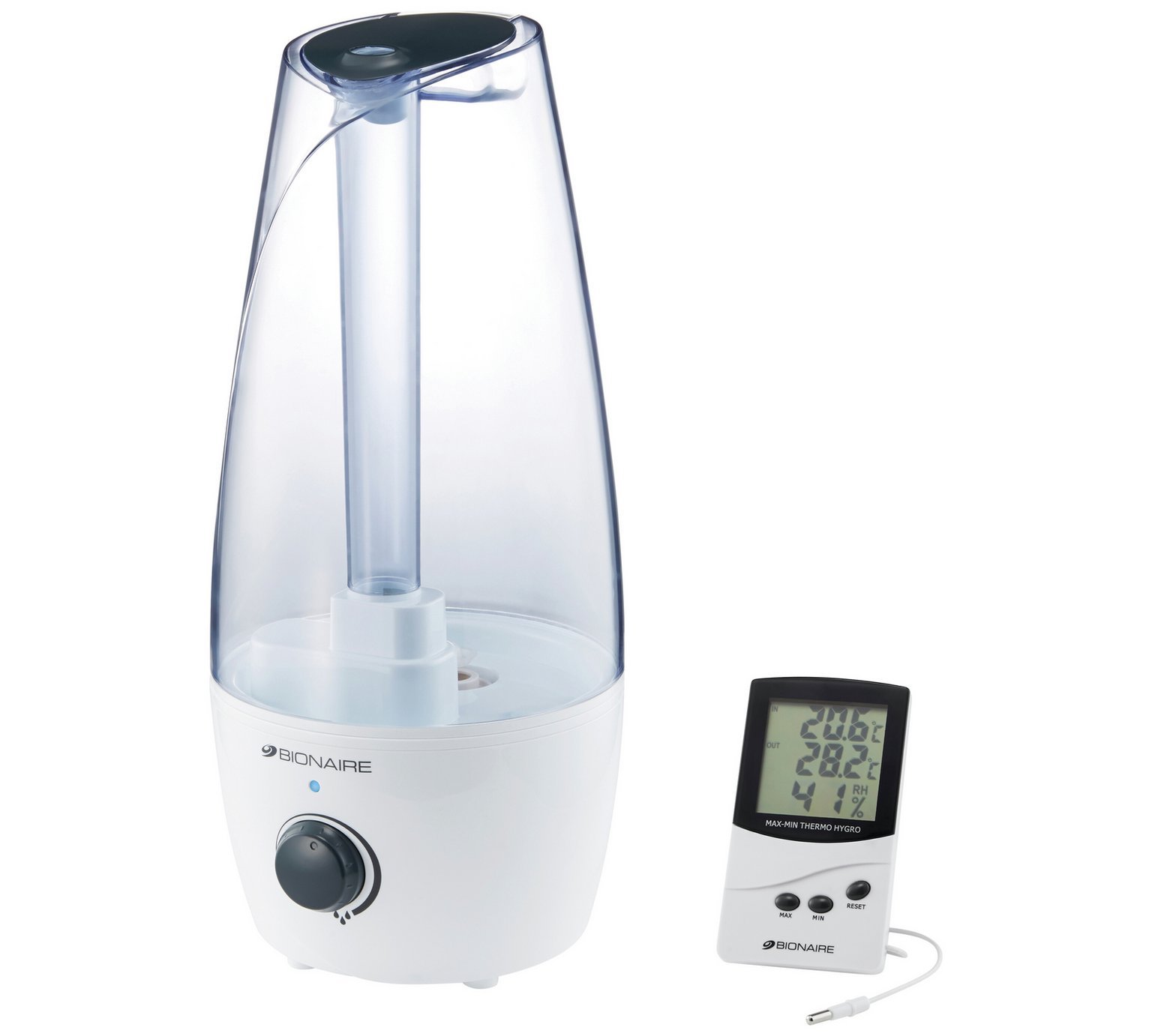 Humidificador e higrómetro BIONAIRE BUH004X, 1 unidad