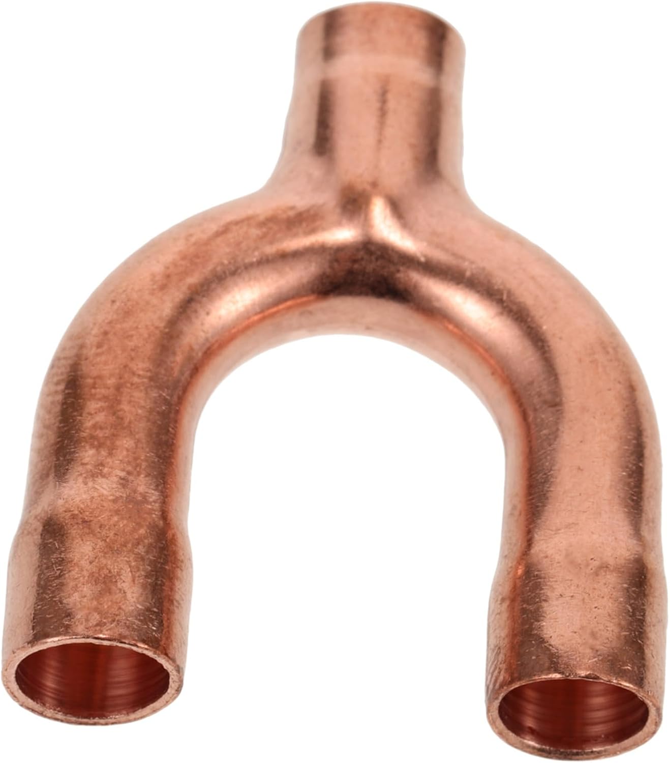 Copper Fitting Tee Adapter Welding Connector for Refrigeration Systems and Easy to Install Compatible Various Lines for Air Conditioning and Hydraulic Use