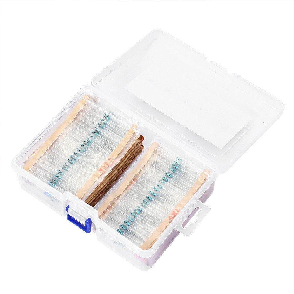Produktbild von 2600 Stück Widerstands-Set 1/4W – Metallschicht, Metallfilm, 1Ω-10MΩ, Axial, Sortiment Für Elektronik