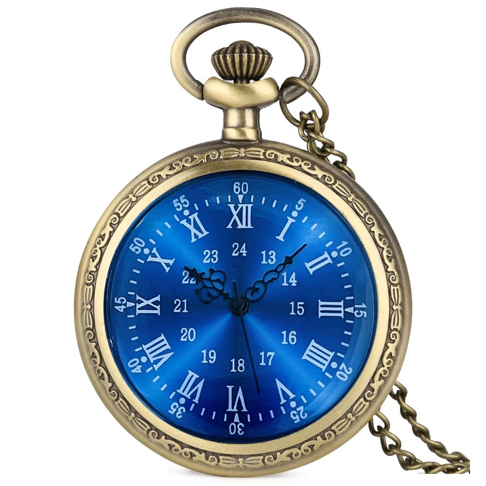 Vintage Pocket Watches for Men Womens Pocket Watch with Chain