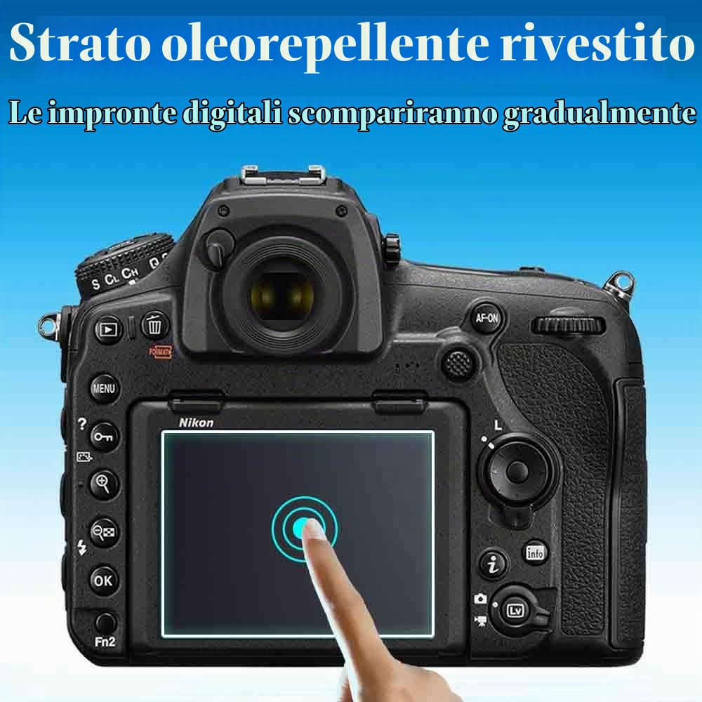 Per D7100 D7200) Pellicola protettiva in vetro ottico per schermo LCD Nikon D750 D850 D500 D7500 D5 D4s D800 on