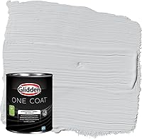 Vista 25 de Glidden Pintura interior + imprimación: gris/plata antigua, una capa, plana, 1 galón