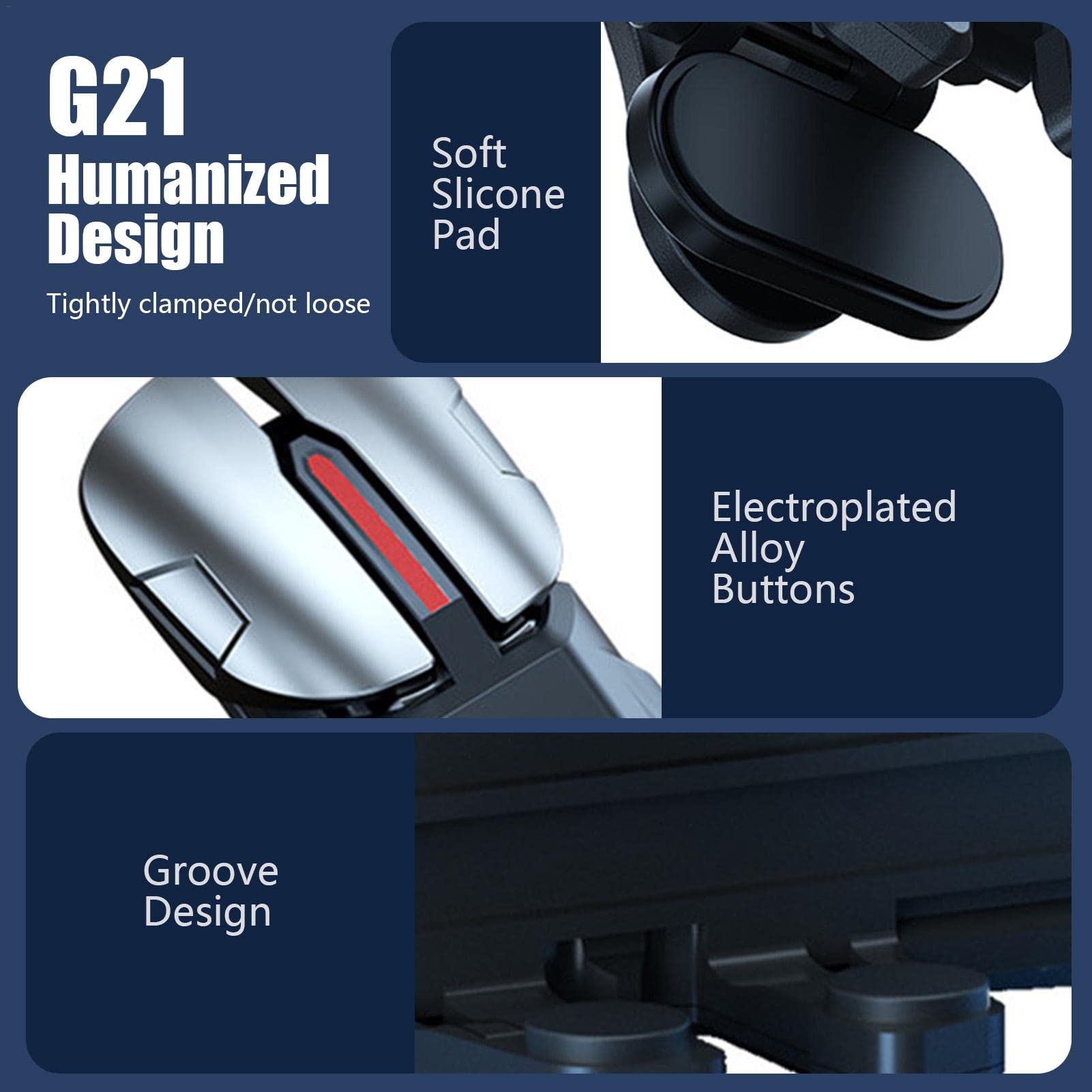 Leling 10 sztuk – ergonomiczny wyzwalacz, minimalne opó?nienia | Kontroler do gier do telefonu Plug and , zapobiega skomplikowanej obs?udze, mobilny kontroler Sensitive Shoot Aim [video game]
