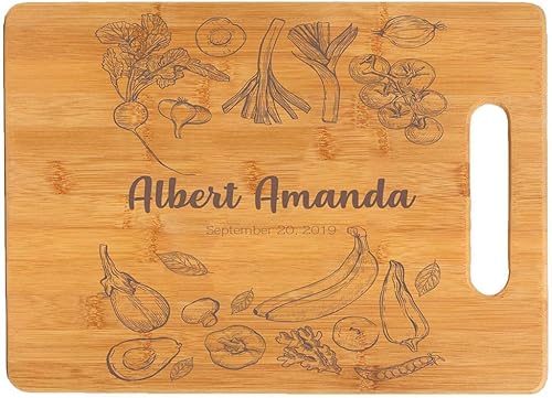 Miniatura 2 de Tabla de cortar de bambú, personalizable con tu propio texto, diseña tu propia tabla, regalo personalizado, Diseño 03