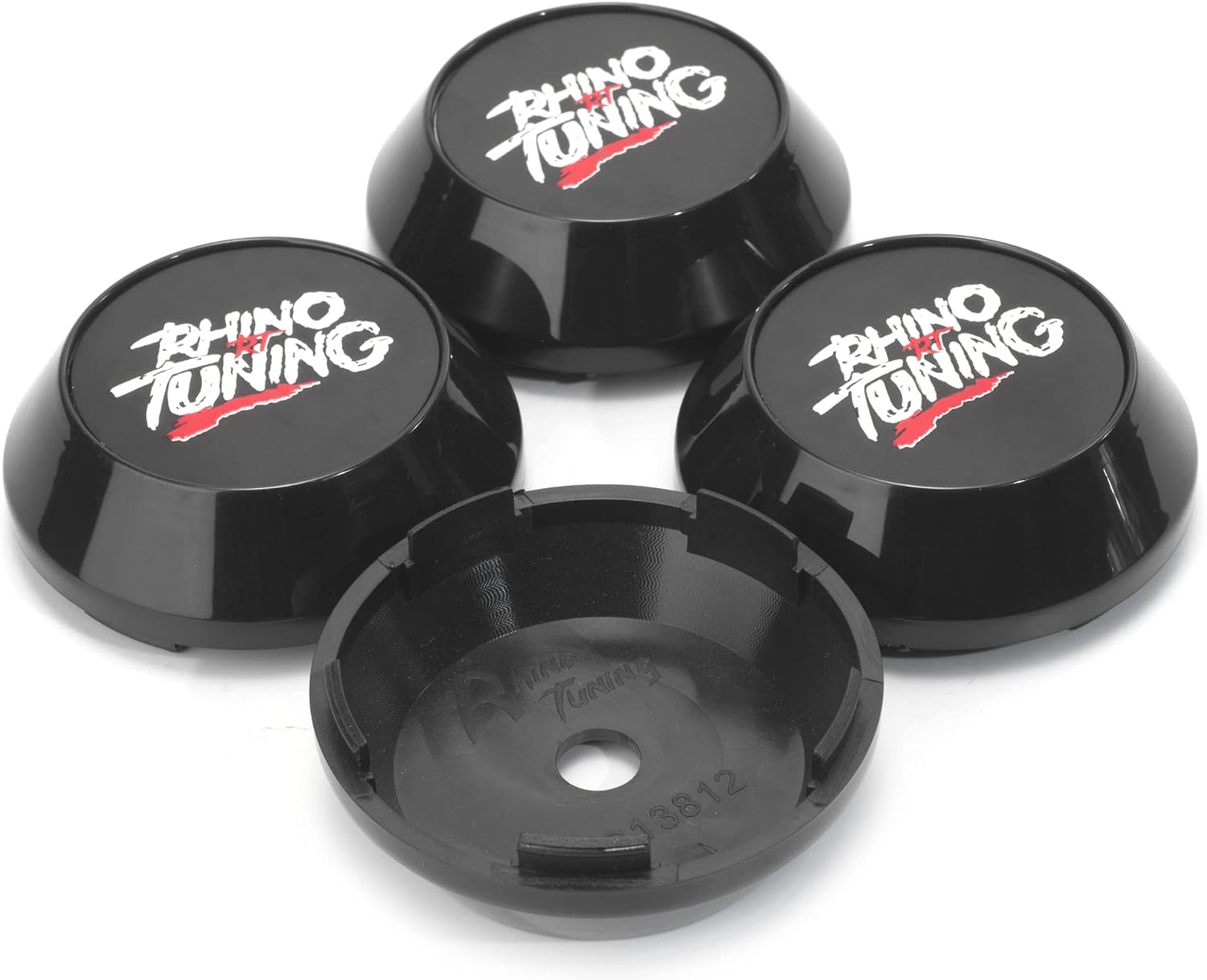 RTrhinotuning 4 PCS 65 mm Wheel Center Caps for Wheel Rim Center Cover OD: 2.56 in / 65 mm ID: 2.36 in / 60mm Black Hub Caps