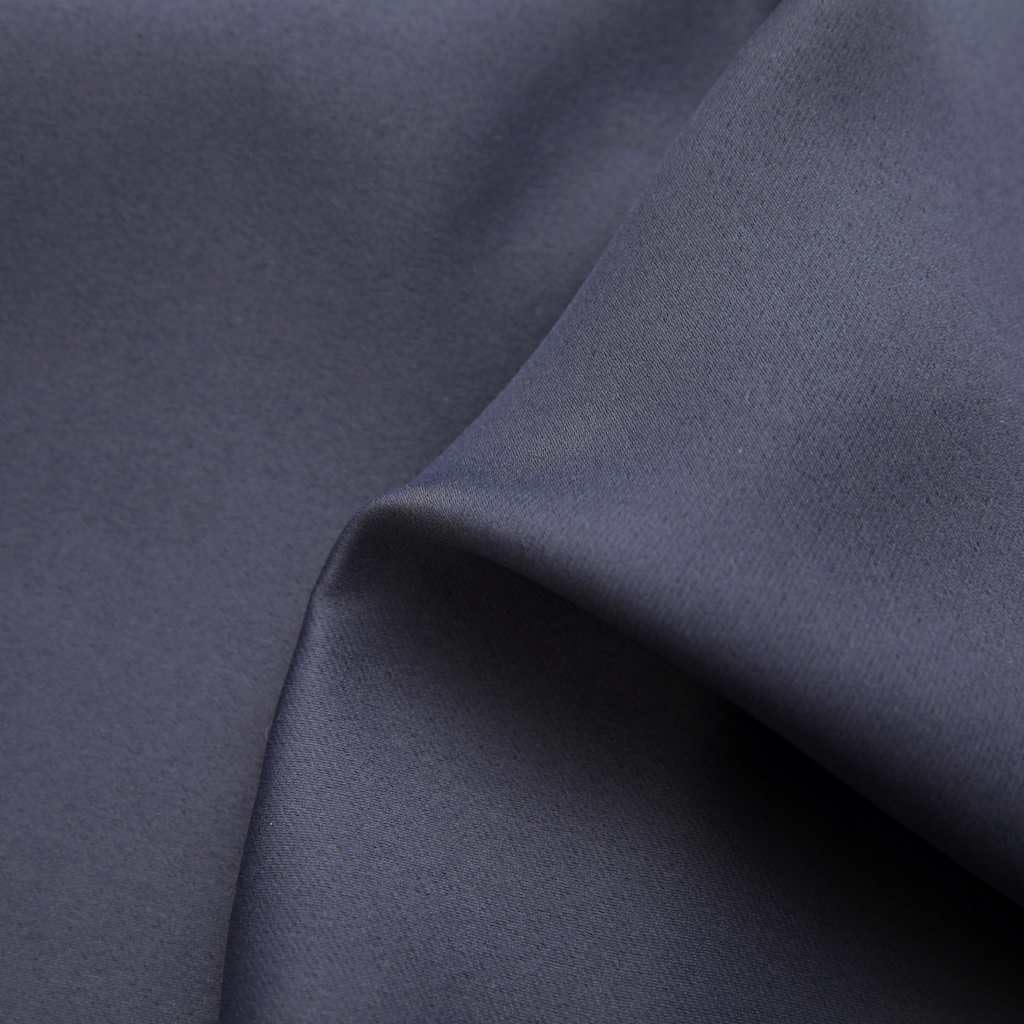 vidaXL 2X Vorhang Verdunkelung mit Metallösen Verdunkelungsvorhang Kräuselband Ösen Schlaufe Thermo Gardine Blickdicht Anthrazit 140x245cm